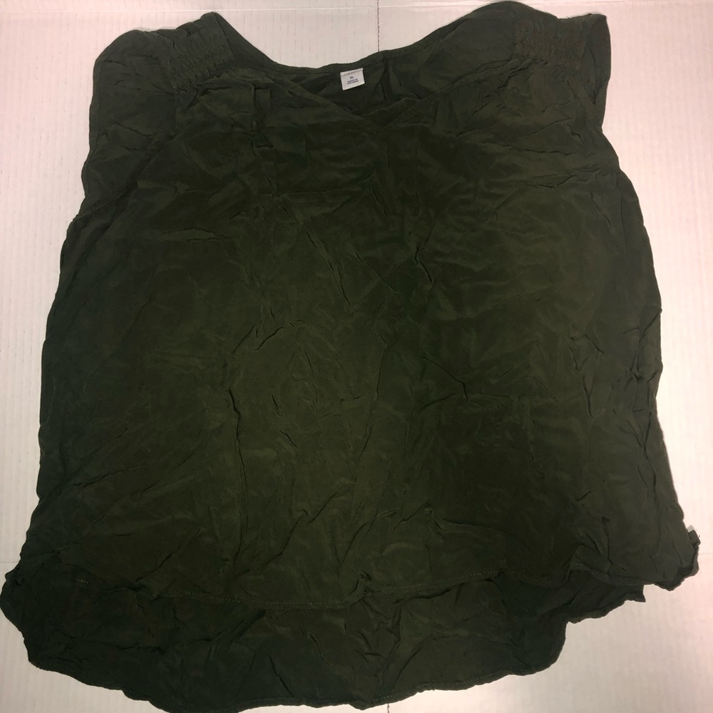Old Navy Olive Green Crinkle Tank